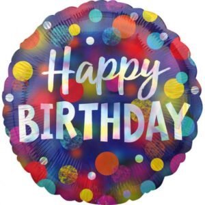 helio balionas Holo Iridescent Party Dots