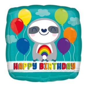 helio balionas Happy Birthday tinginys