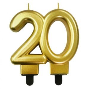 Torto žvakė, numeris 20 auksinė
