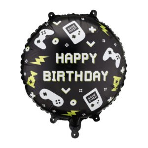 Helio balionas - „Happy Birthday“spalvingais žaidimo motyvais