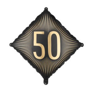Happy Birthday juodas rombas 50