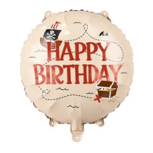 folinis balionas Happy Birthday Pirates